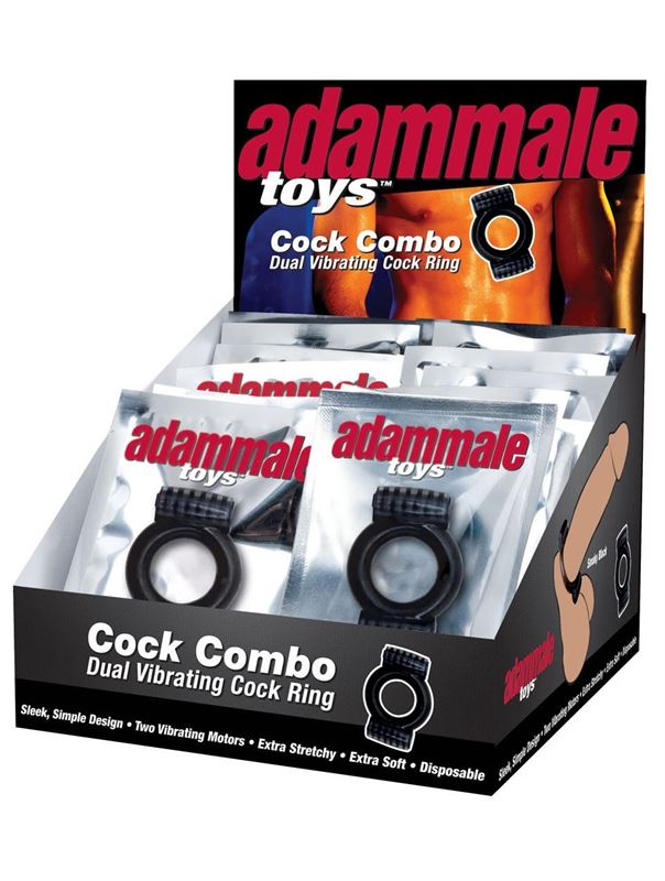 Эрекционное кольцо Cock Combo с вибрацией 
