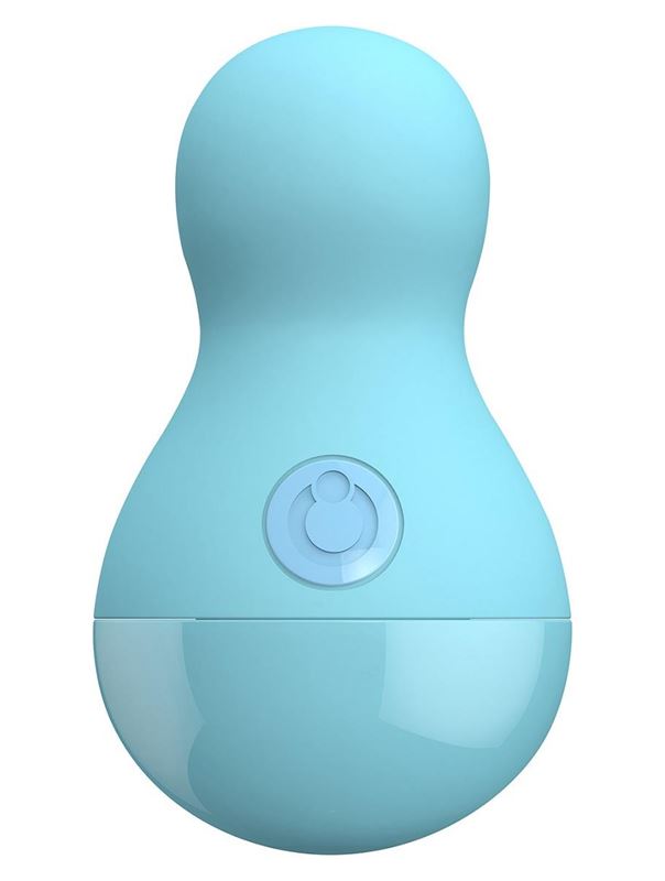 Нежно-голубой вибростимулятор COCO BODY - 9 см.