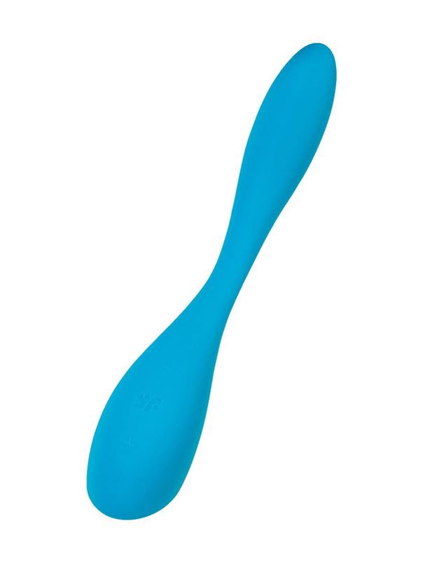 Синий гибкий вибратор Satisfyer G-Spot Flex 5+ (19,6 см)