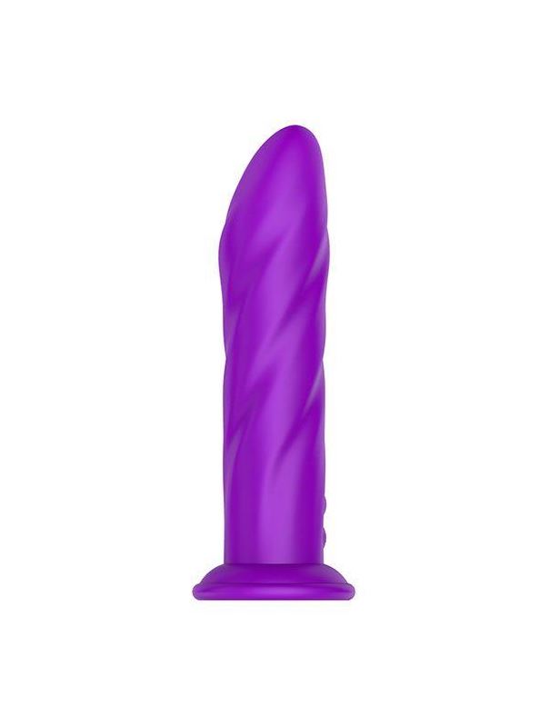 Фиолетовый вибратор-ротатор NAGHI NO.24 RECHARGEABLE VIBRATOR (17,5 см)