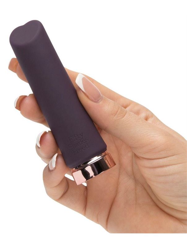 Фиолетовый мини-вибромассажёр Crazy For You Rechargeable Bullet Vibrator