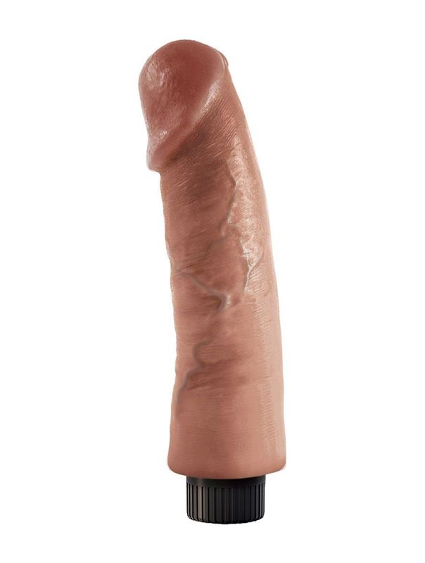 Большой реалистичный вибромассажер на присоске 9" Vibrating Cock (24,8 см)