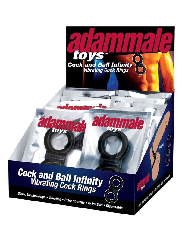 Эрекционное кольцо Adam Male Toys Cock & Ball Infinity P.O.P.