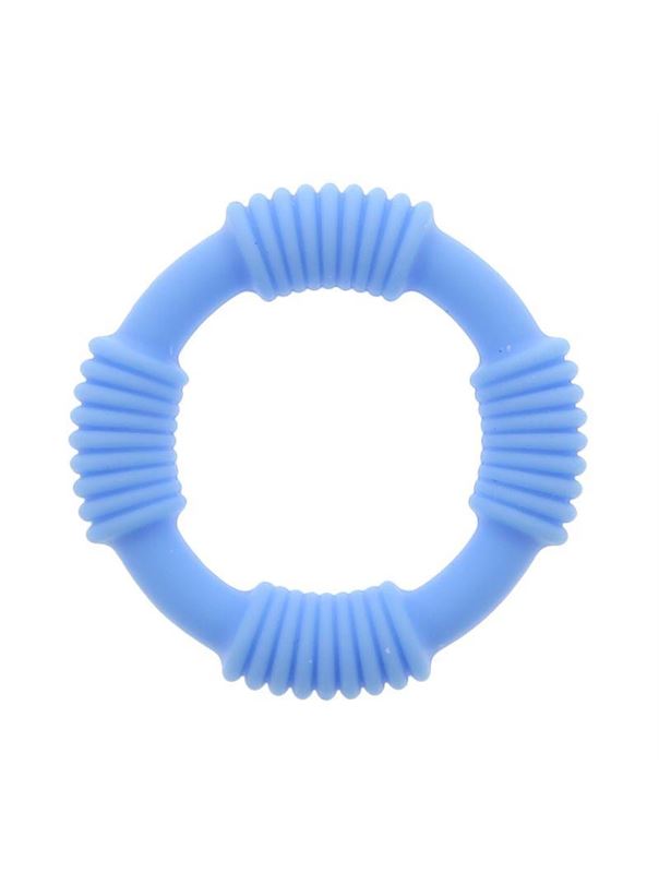 Голубое эрекционное кольцо PLAY CANDI COTTON POP BLUE