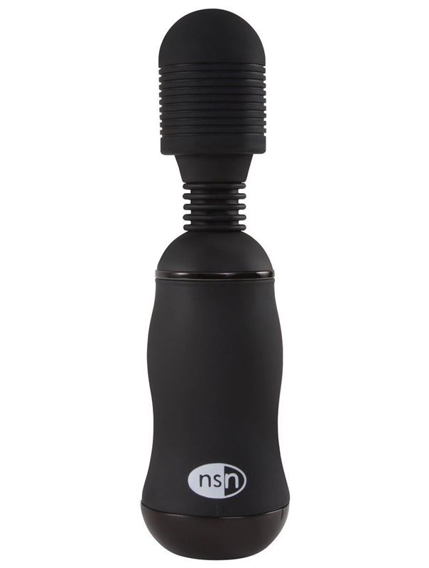 Чёрный вибромассажёр для эрогенных зон BoomBoom Power Wand (18 см)