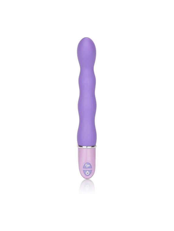 Силиконовый фиолетовый вибратор Lia Magic Wand - 21 см.