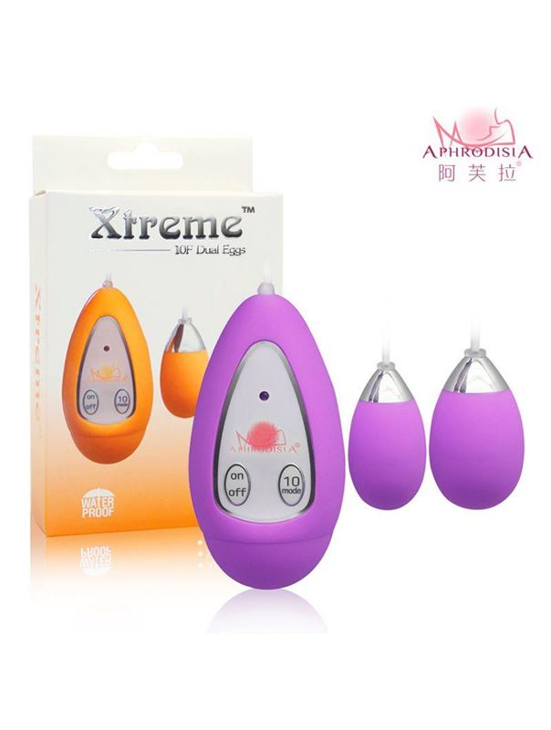 Фиолетовые виброяйца Xtreme 10F Dual Eggs