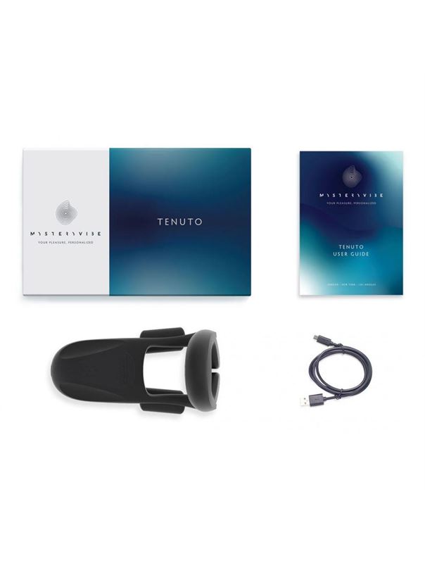 Черное технологичное эрекционное кольцо MysteryVibe Tenuto