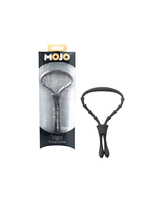 Черное эрекционное кольцо типа лассо Mojo Vigor