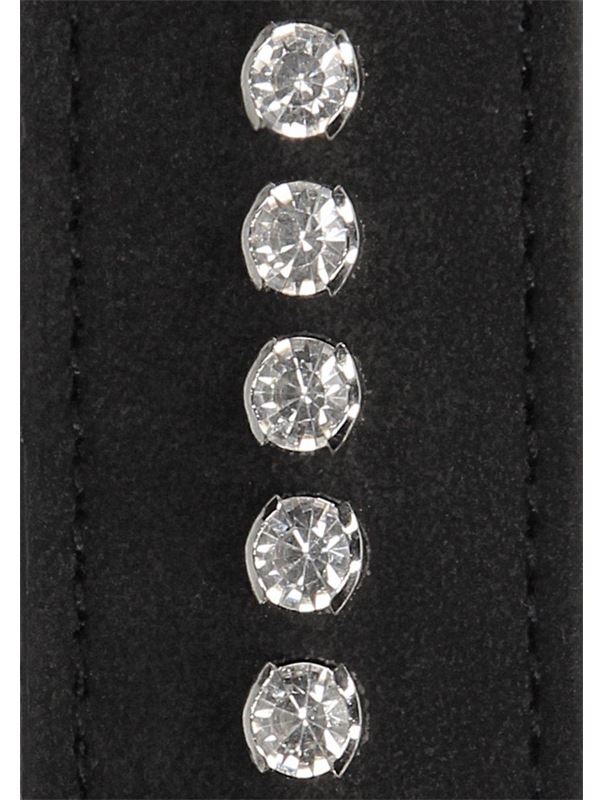 Черные наручники Diamond Studded Wrist Cuffs