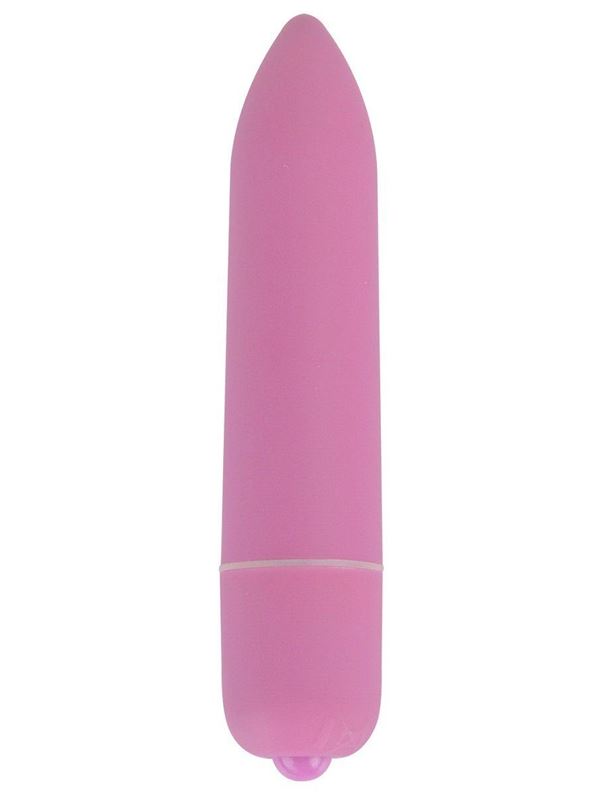 Розовая удлинённая вибропуля Power Bullet Pink (8,3 см)