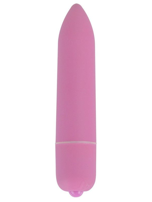 Розовая удлинённая вибропуля Power Bullet Pink (8,3 см)