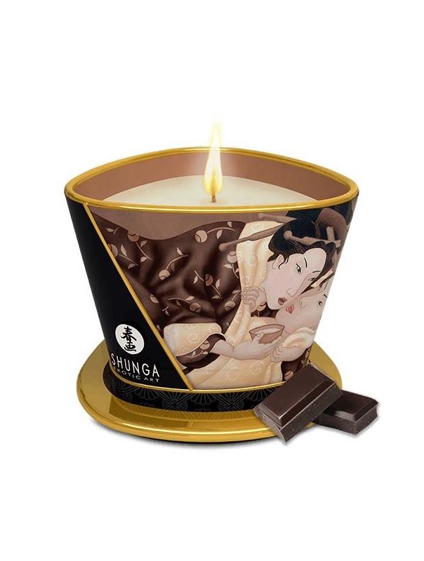 Массажная свеча Shunga Excitation Chocolate с пьянящим ароматом шоколада (170 мл)