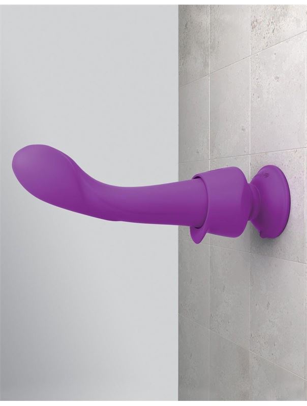 Фиолетовый вибромассажер Wall Banger G (19,3 см)