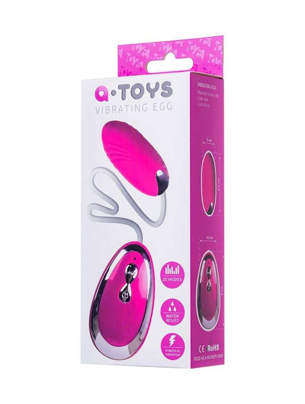 Розовое виброяйцо A-Toys (6,5 см)