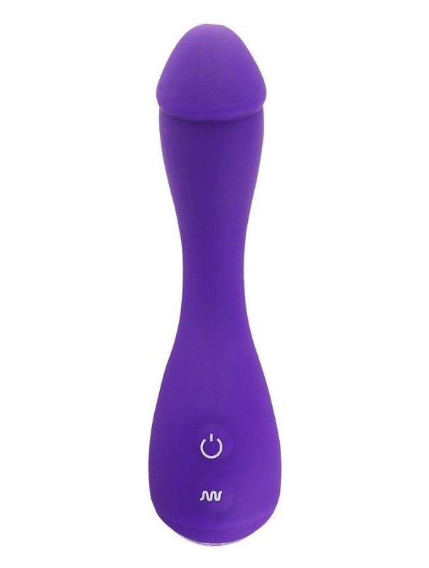 Фиолетовый вибратор Devil Dick (16 см)