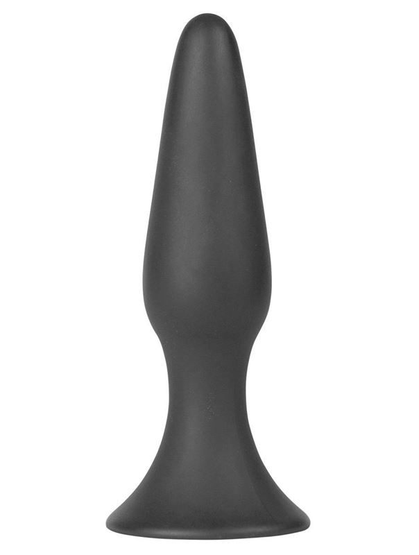 Чёрная анальная пробка Silky Buttplug Big Black - 16 см.