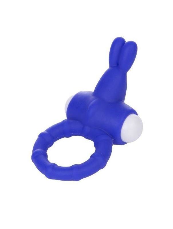 Фиолетовое виброкольцо с зайчиком для клиторального массажа Power Rabbit Clit Cockring