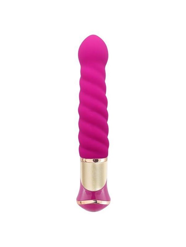 Ярко-розовый вибратор ротатор ECSTASY Deluxe Charismatic Vibe (21 см)