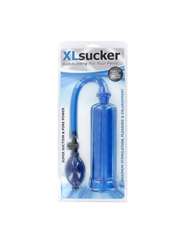 Голубая вакуумная помпа XLsucker Penis Pump