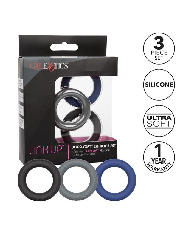 Набор из 3 эрекционных колец Link Up Ultra-Soft Extreme