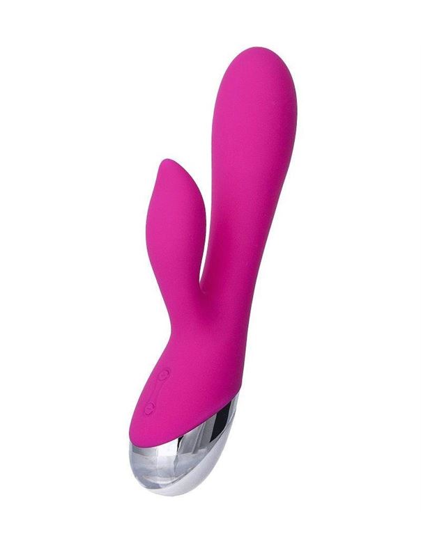 Розовый перезаряжаемый вибратор Erotist - 19 см.