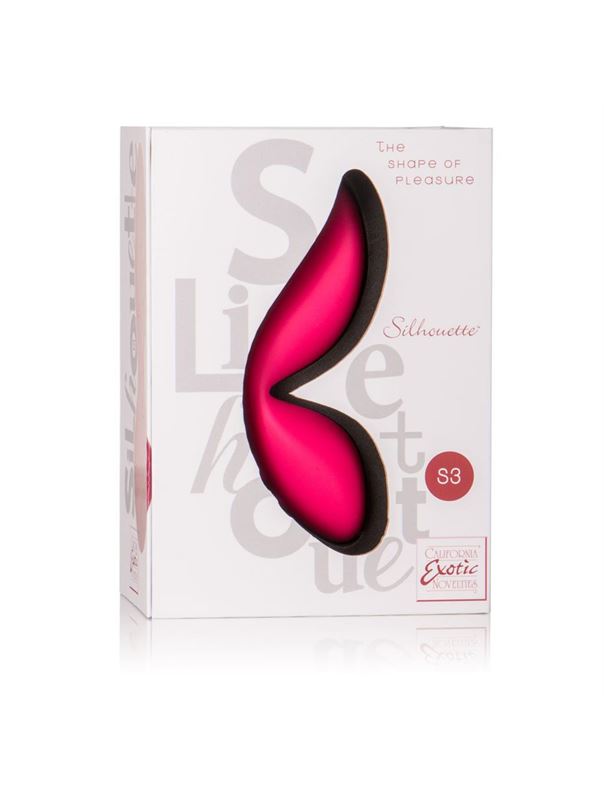 Красный вибромассажер Silhouette S3 - 12,75 см.
