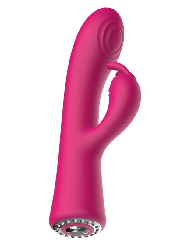 Розовый вибратор кролик Lux (20 см)