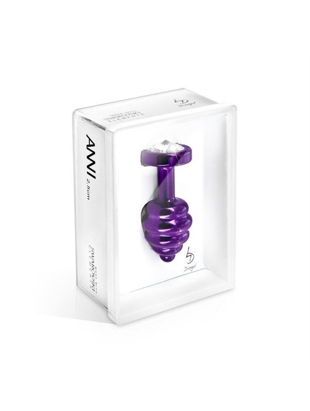 Фиолетовый винтовой плаг ANNI Ano purple T2 - 7,5 см.