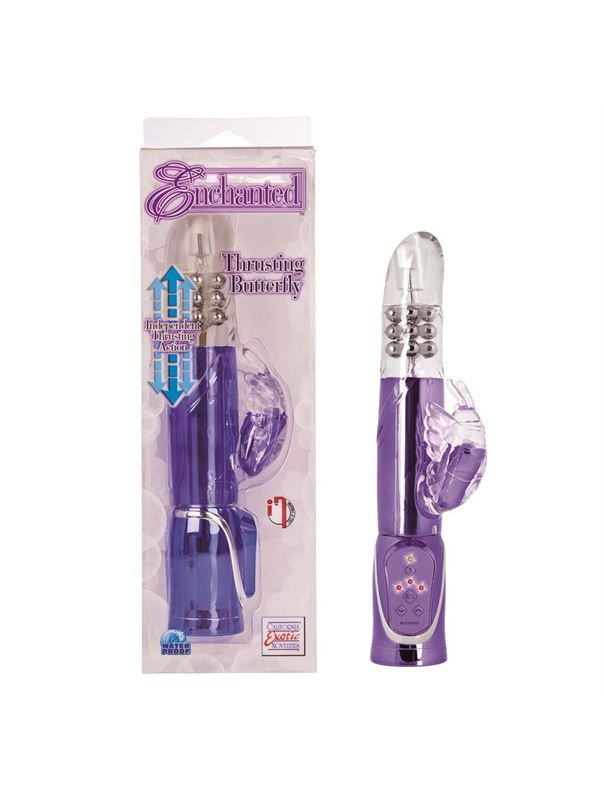 Фиолетовый хай-тек вибратор Enchanted Butterfly (25,8 см)