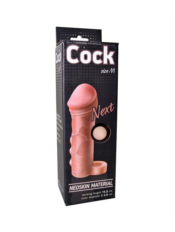 Фаллоудлинитель с кольцом COCK size M (15 см)