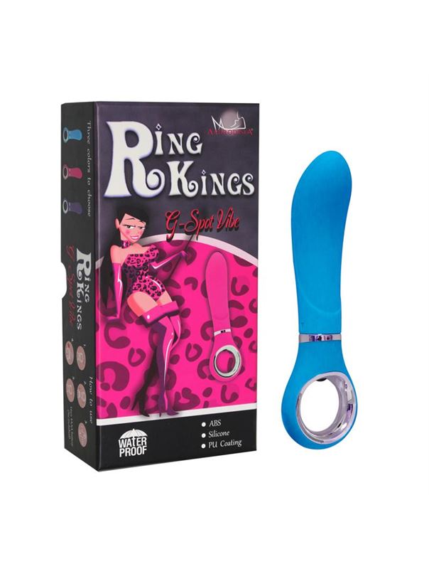 Голубой вибратор Ring Kings - 7 Mode G-Spot Vibe 