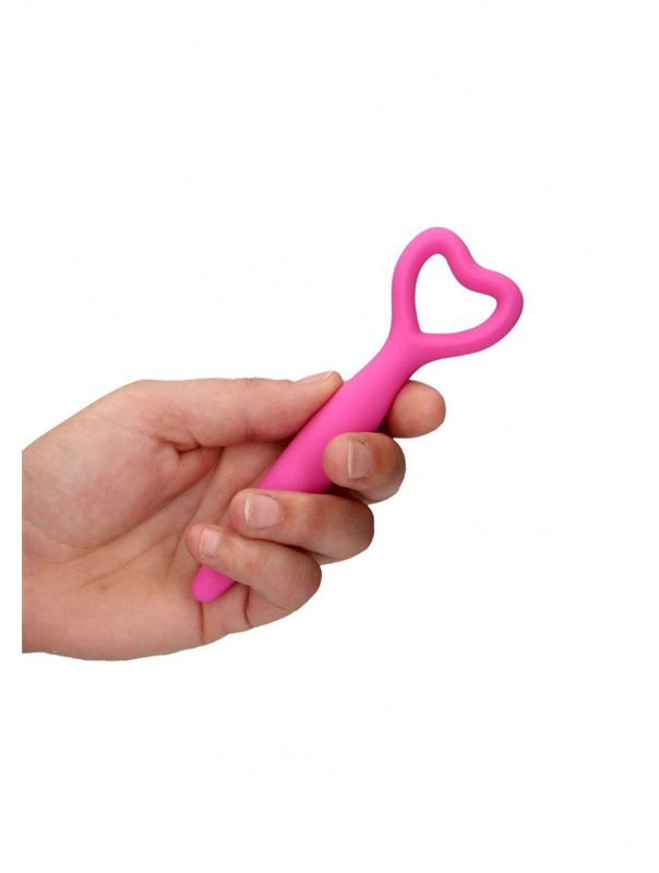 Набор розовых вагинальных расширителей с вибропулей Silicone Vaginal Dilator Set