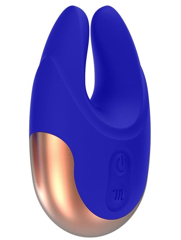 Синий клиторальный стимулятор Lavish - 8,9 см.