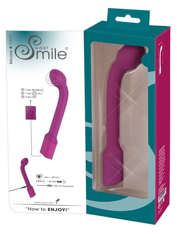 Фиолетовый вибратор G-точки G-SPOT VIBRATOR (22 см)