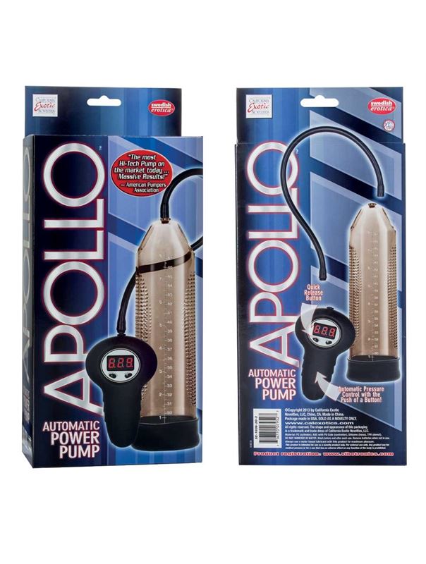Серая мужская автоматическая помпа Apollo Automatic Power Pump