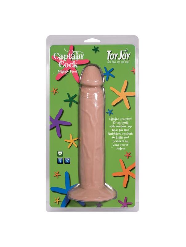 Рельефный фаллоимитатор на присоске Captain Cock (21,5 см)