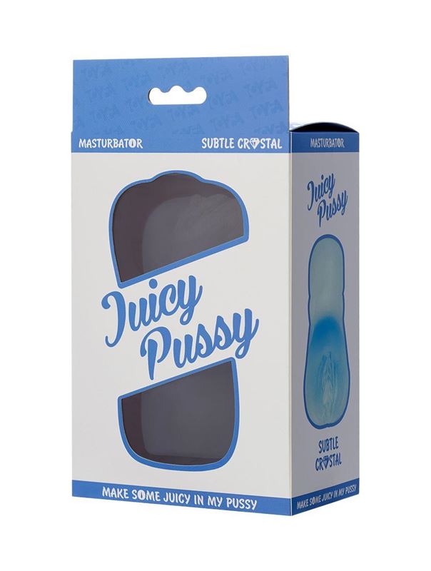 Прозрачный реалистичный мастурбатор Juicy Pussy Subtle Crystal