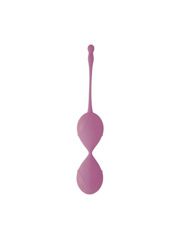 Силиконовые вагинальные шарики Vibe Therapy Fascinate розового цвета