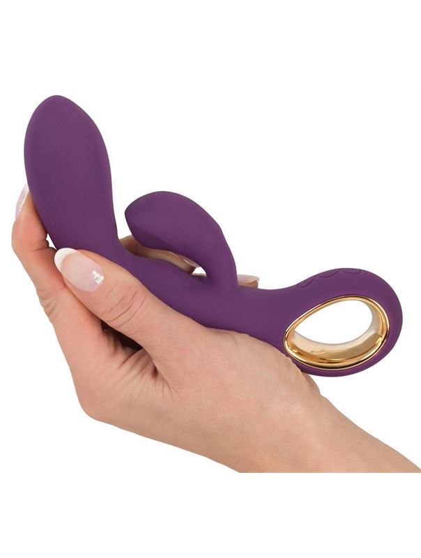Фиолетовый вибратор кролик Rabbit Petit (18,7 см)