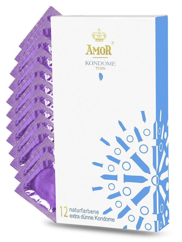 Супертонкие презервативы AMOR Thin (12 шт)