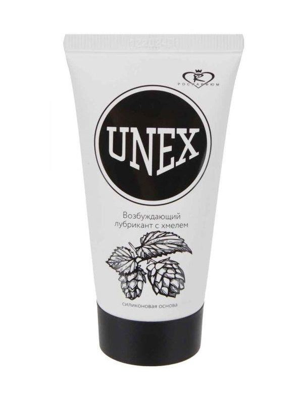 Возбуждающий лубрикант Unex с хмелем на силиконовой основе (50 мл)