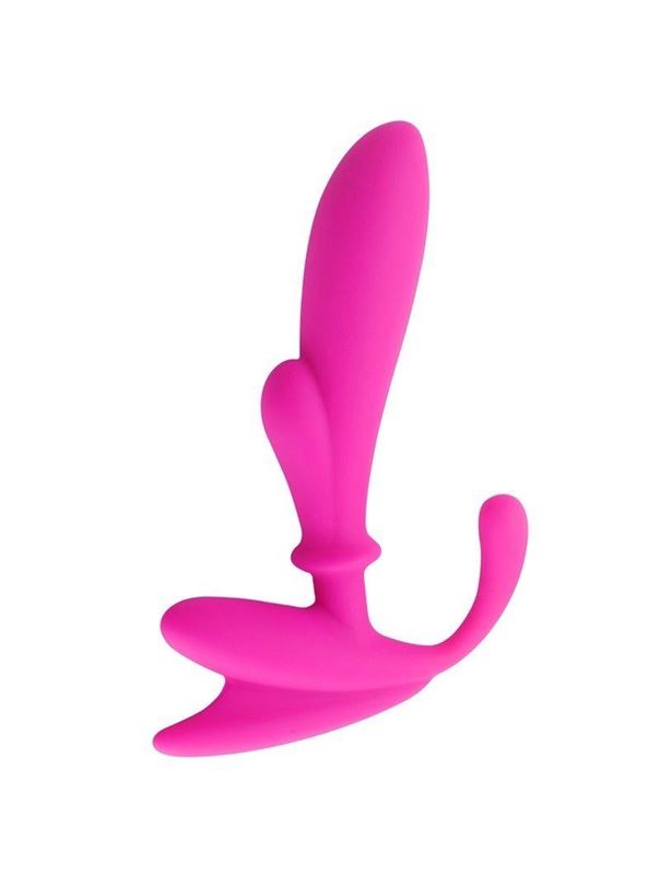 Розовый массажер простаты Anal Pleasure Beginers Prostate Stimulator (14 см)