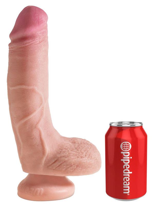Фаллоимитатор с мошонкой Dual Density 8 Cock - 20,3 см.