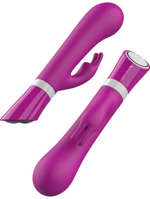 Ярко-розовый вибратор-кролик Bwild Deluxe Bunny (19,3 см)