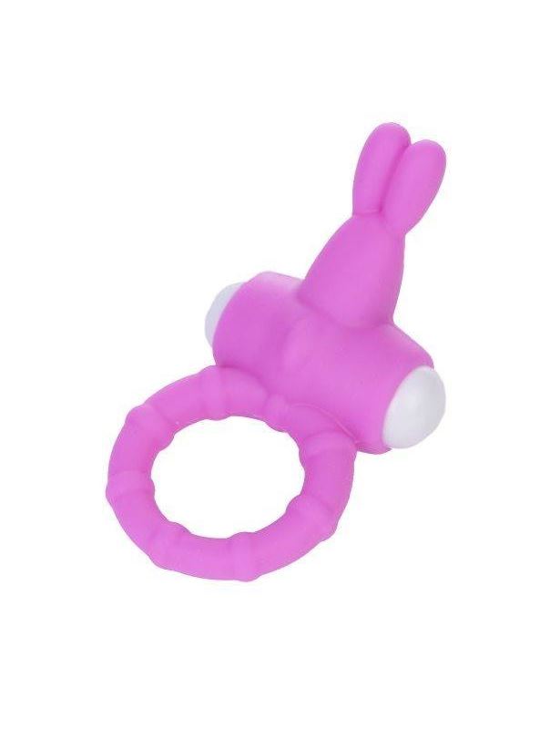 Розовое виброкольцо для пениса Power Rabbit Clit Cockring 