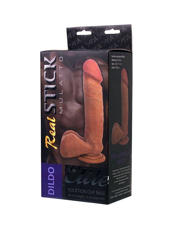 Фаллоимитатор-мулат TOYFA RealStick - Elite Mulatto (21 см)