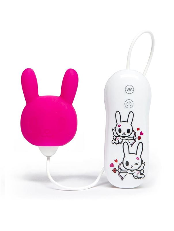 Розовый клиторальный стимулятор-зайчик SILICONE PURPLE BUNNY CLITORAL VIBRATOR