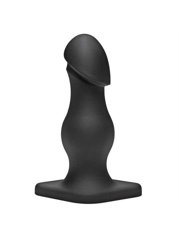 Чёрная анальная пробка TitanMen The Rumpy (16,5 см)