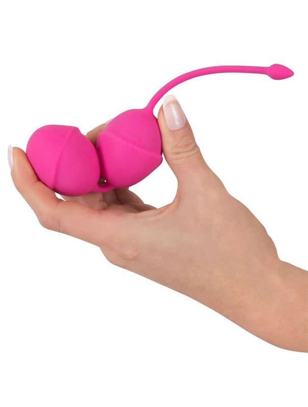 Розовые вагинальные шарики Silicone Love Balls